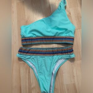Blue bikini